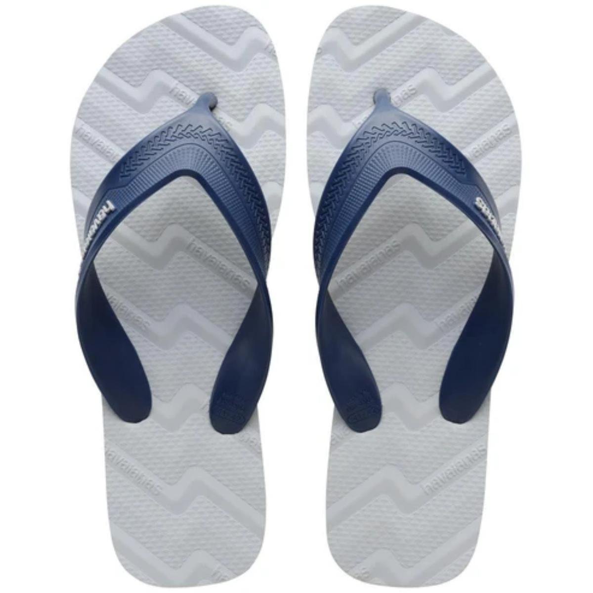 Chinelo Havaianas Track Waves Masculino - Cinza e Marinho