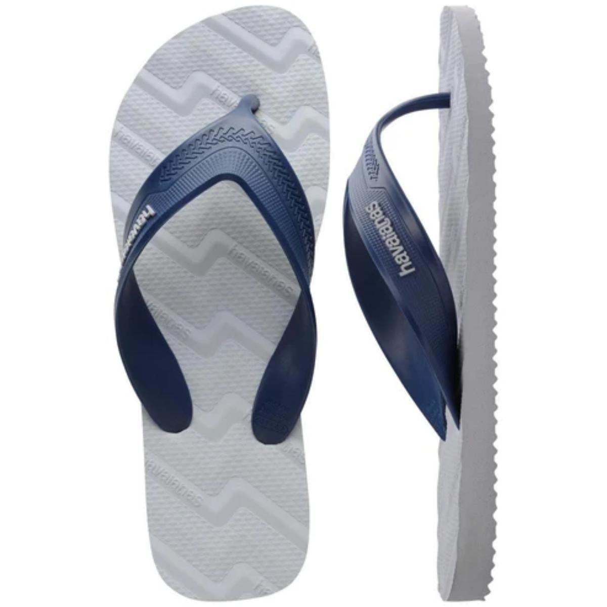 Chinelo Havaianas Track Waves Masculino - Cinza e Marinho Cinza/Azul Marinho 4
