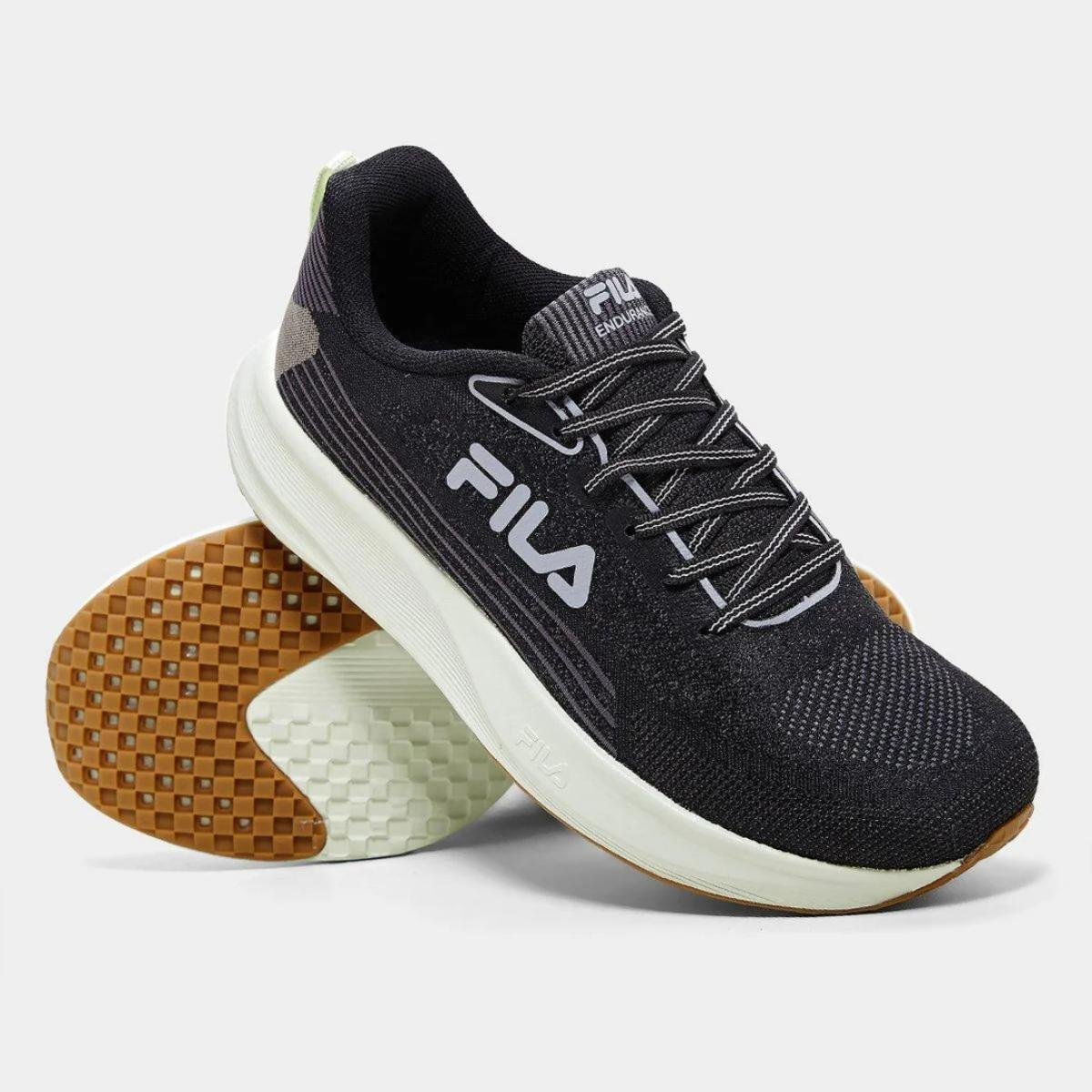 Tênis Fila Endurance Masculino - Preto e Verde Preto 2