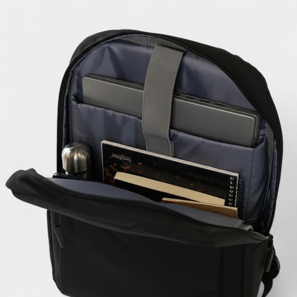 Mochila Executiva Bagaggio Horizonte Para Notebook - Preto Preto 5