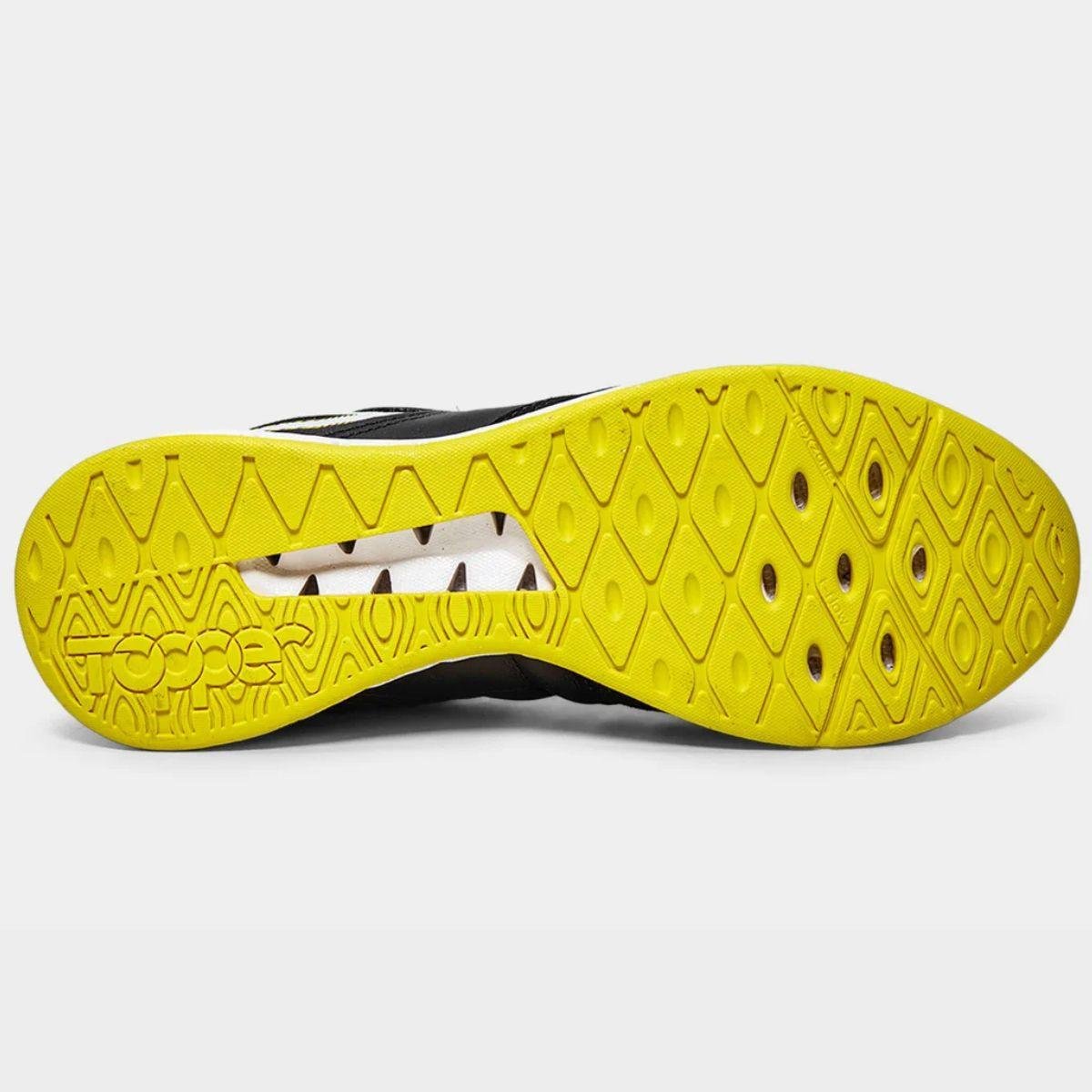 Chuteira Futsal Topper Dominator Pro V Unissex - Preto e Amarelo Preto/Amarelo 9