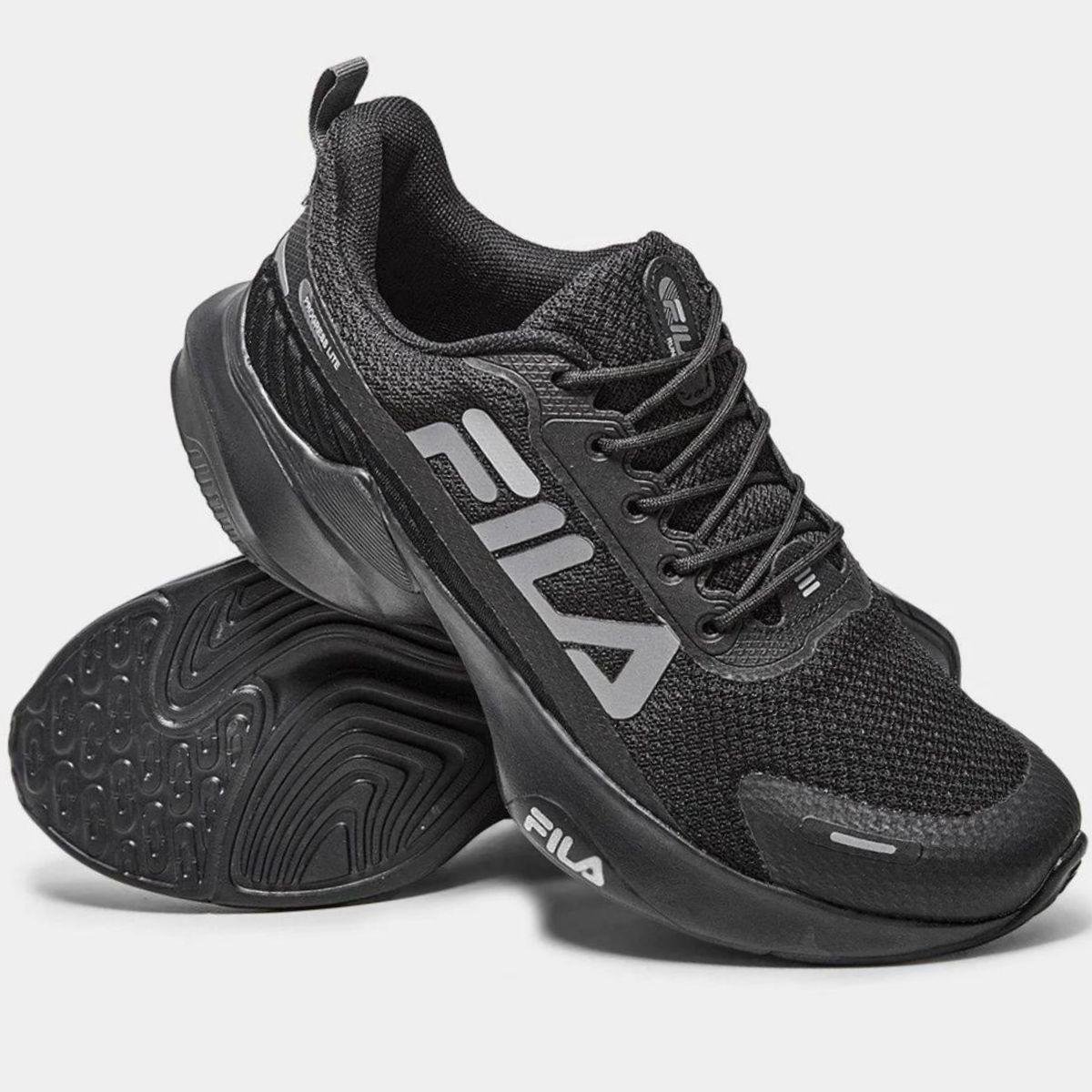 Tênis Fila Progress Lite Masculino - Preto e Cinza