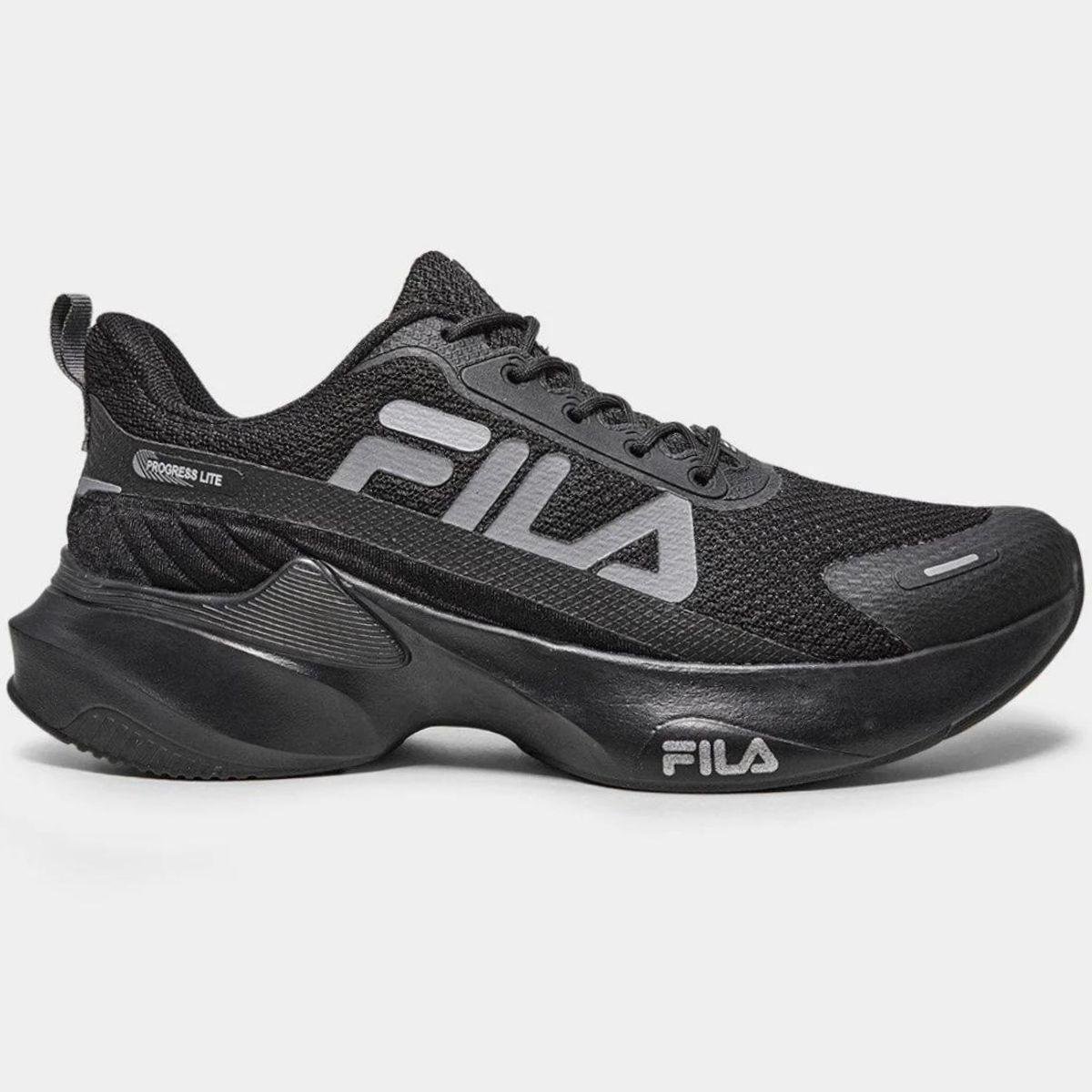 Tênis Fila Progress Lite Masculino - Preto e Cinza Preto/Cinza 2