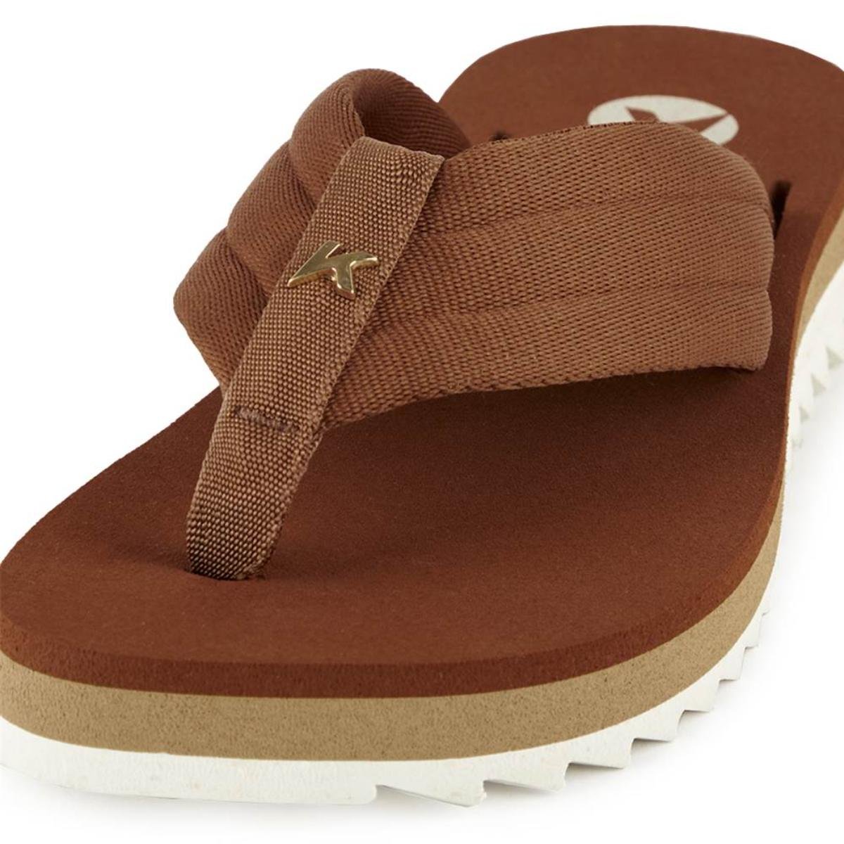 Chinelo Kenner Kyra Pro Comfy Feminino - Marrom Marrom 3