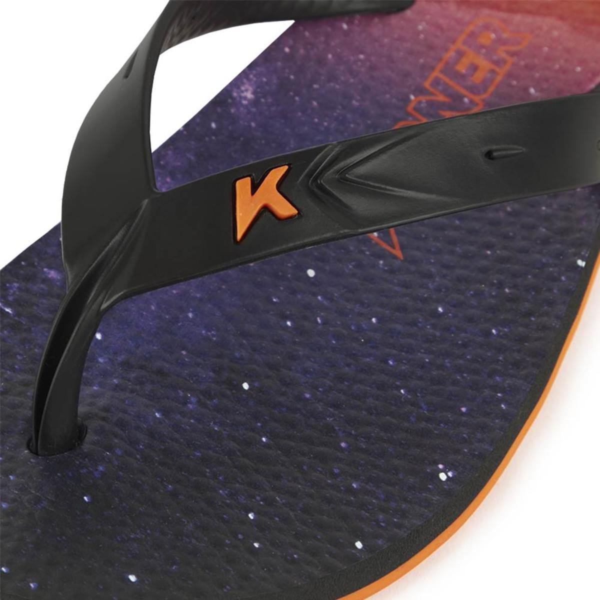 Chinelo Kenner Summer Galaxy Masculino - Preto e Laranja Preto/Laranja 4