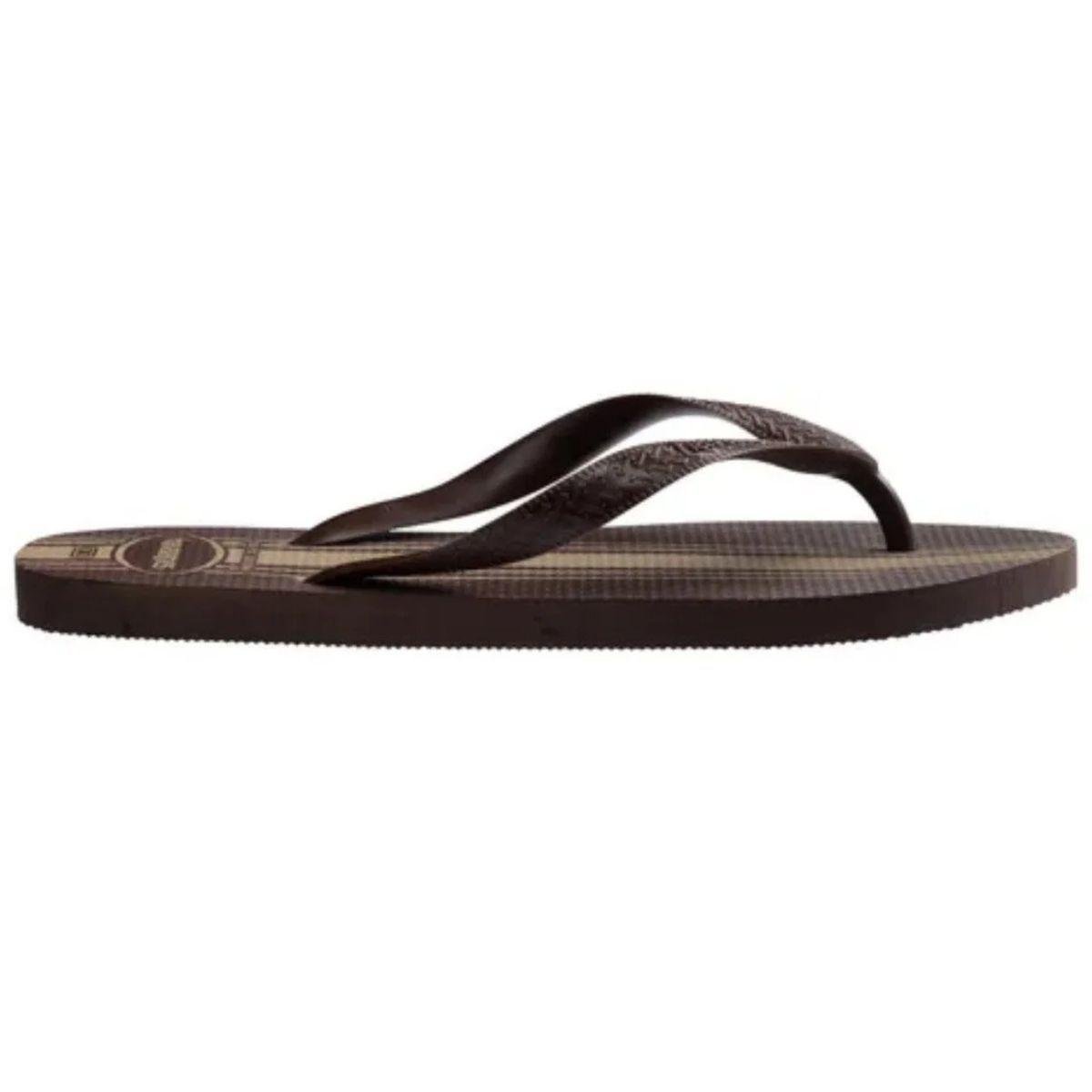 Chinelo Havaianas Color Essential Masculino - Marrom e Bege Marrom/Bege 3