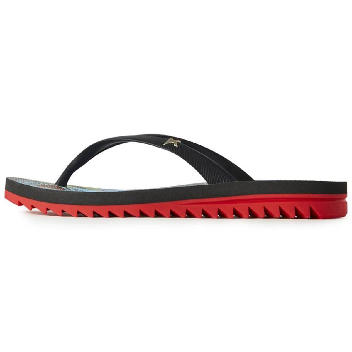 Chinelo Kenner Ibiza Jardim Feminino - Preto e Vermelho Preto 3