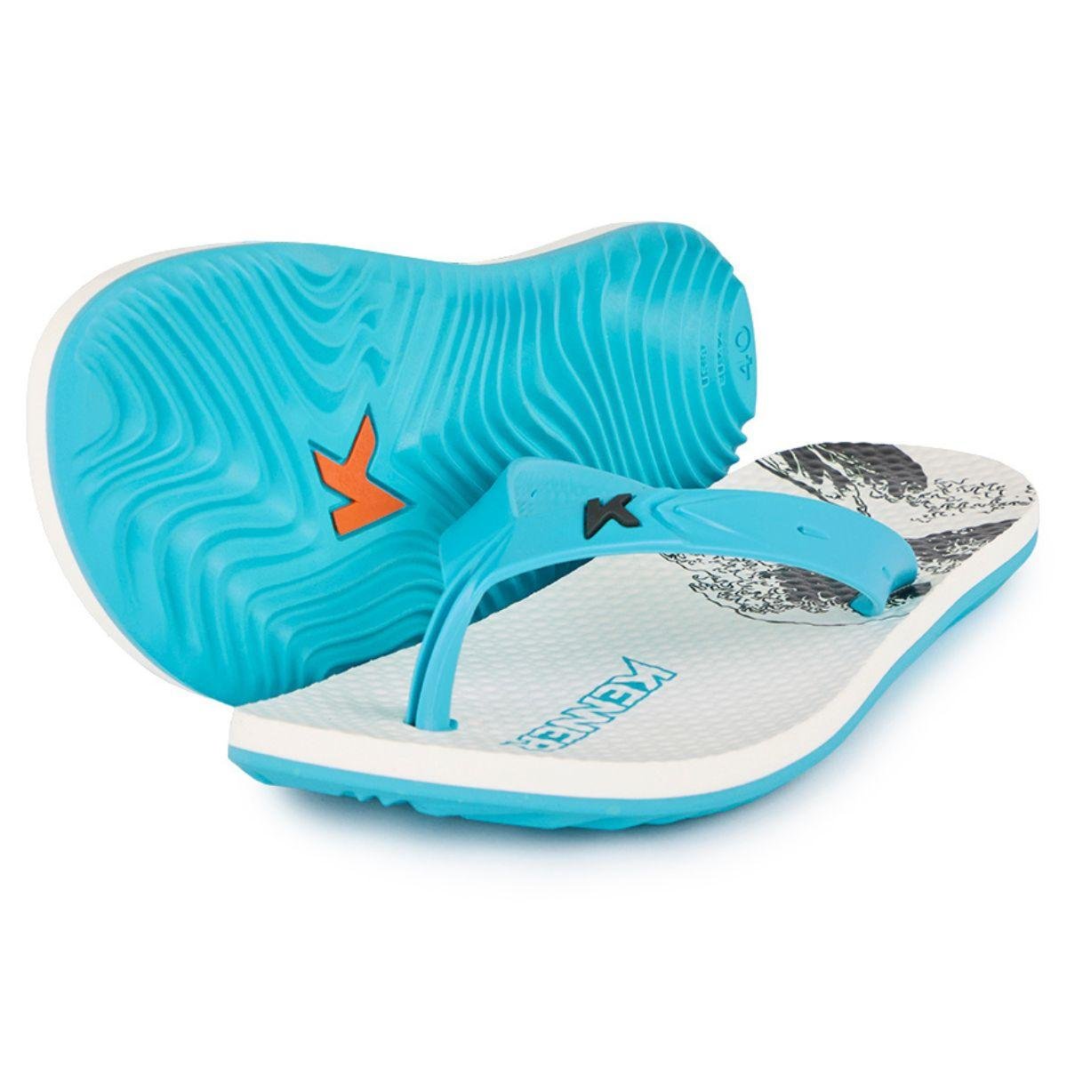 Chinelo Kenner Summer Tsunami Masculino - Branco e Azul Branco/Azul 2