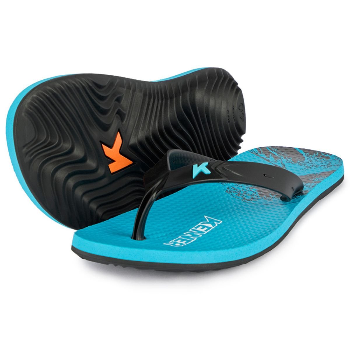 Chinelo Kenner Summer Tsunami Masculino - Preto e Azul Preto/Azul