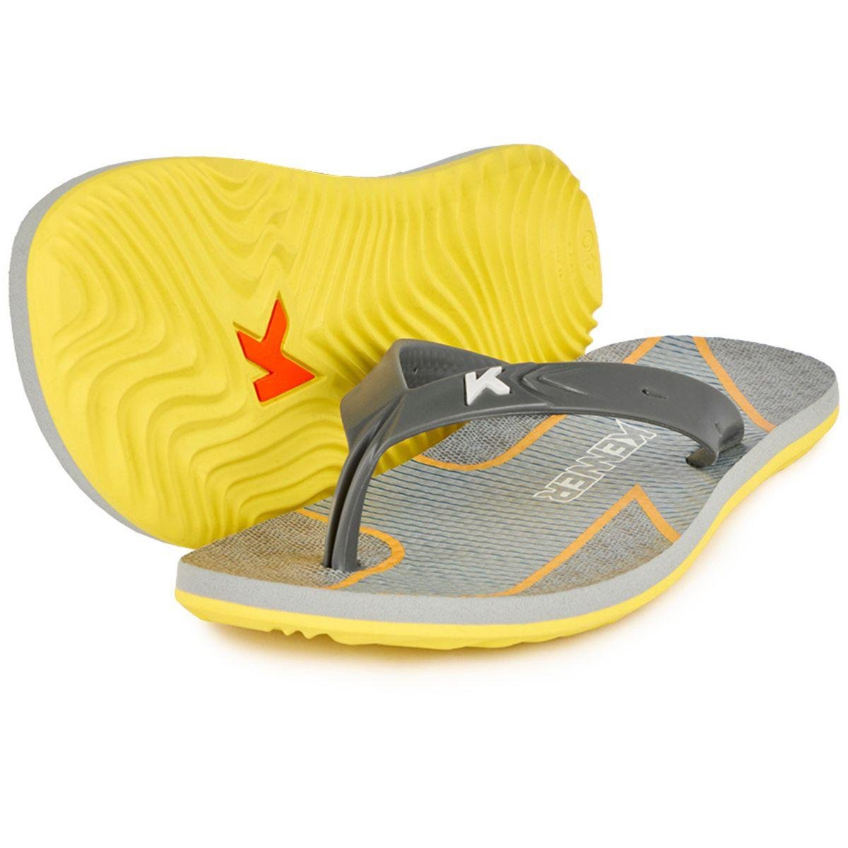 Chinelo Kenner Summer Classic Masculino - Preto e Amarelo