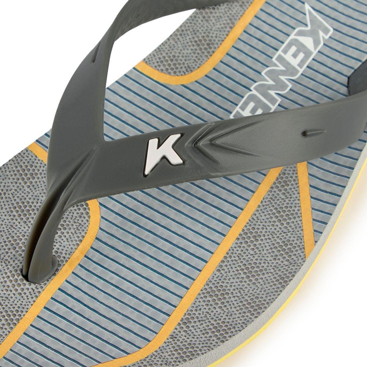 Chinelo Kenner Summer Classic Masculino - Preto e Amarelo Preto/Cinza 4