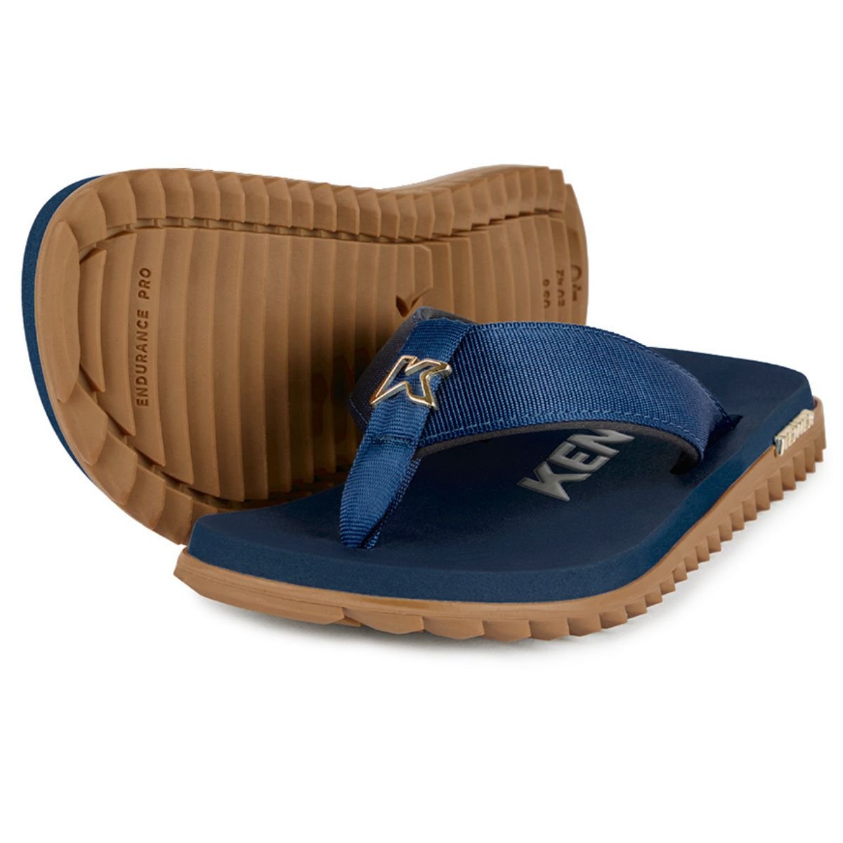 Sandália Kenner Kivah Masculina - Azul e Marrom