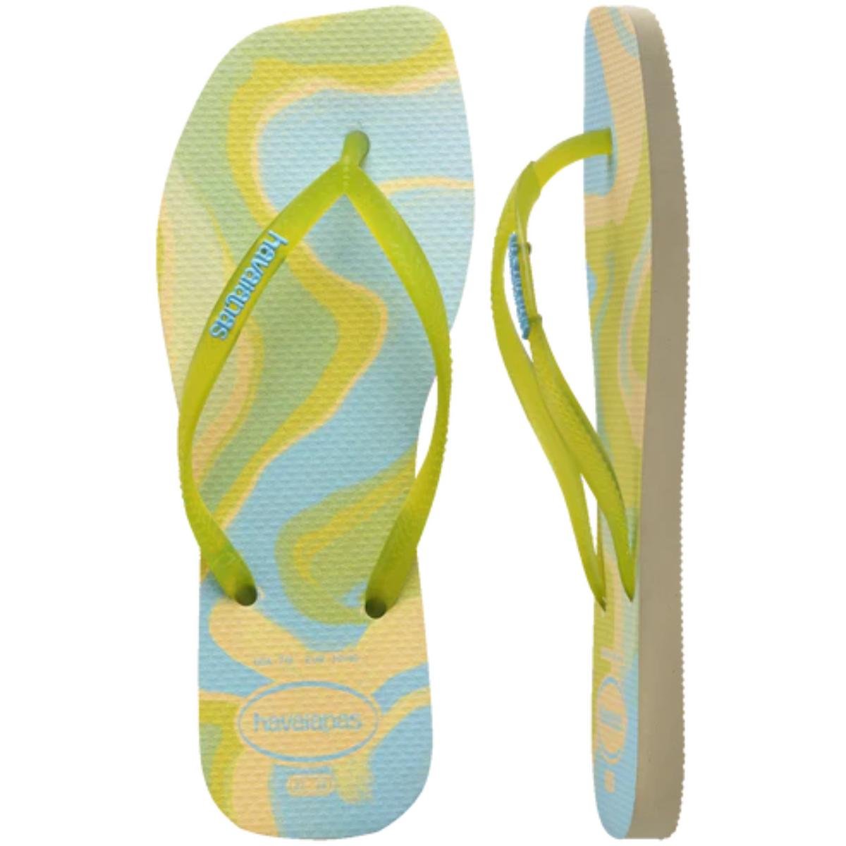 Chinelo Havaianas Square Jelly Feminino - Verde Verde 5