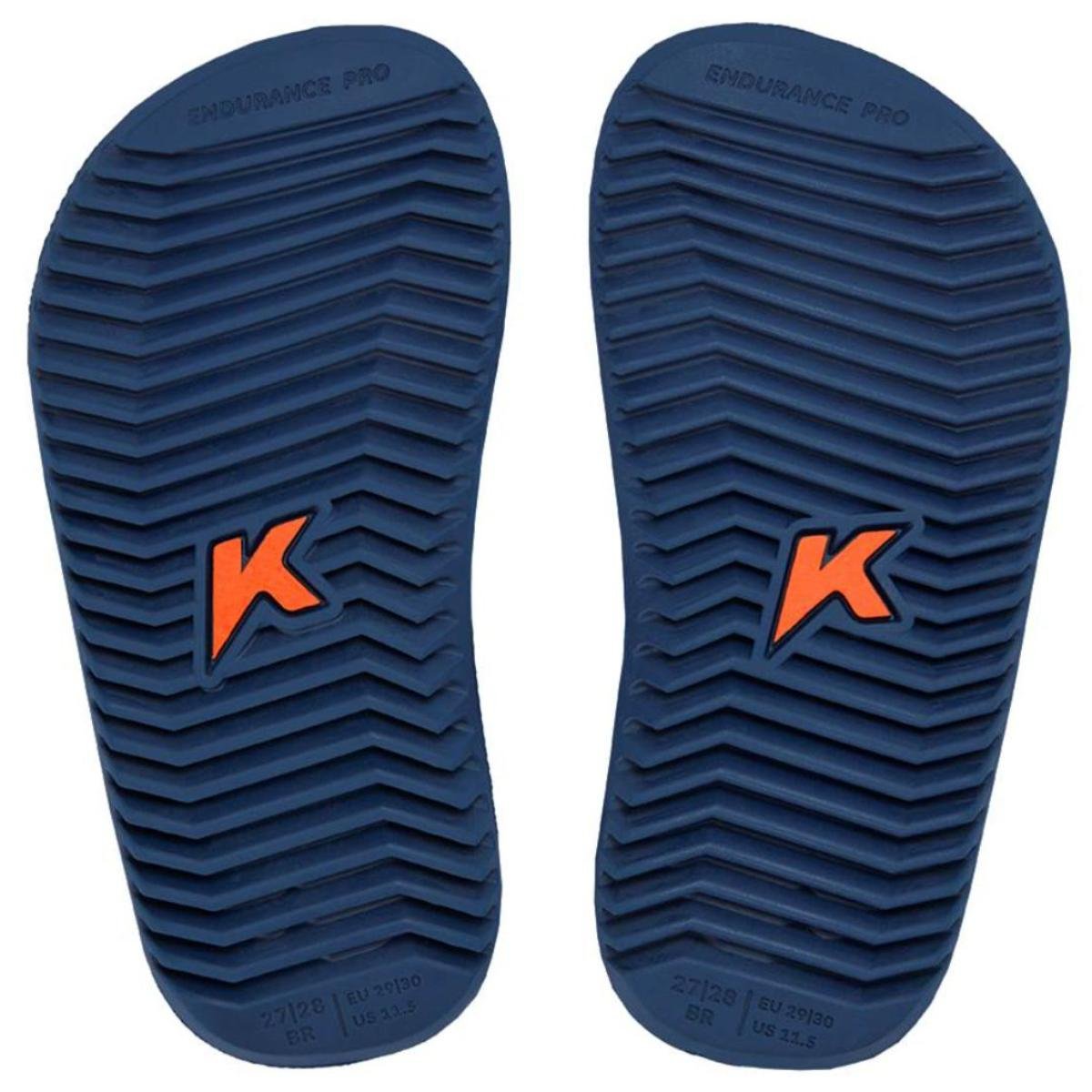 Chinelo Infantil Kenner NK6 Pro - Preto e Azul Preto/Azul 5