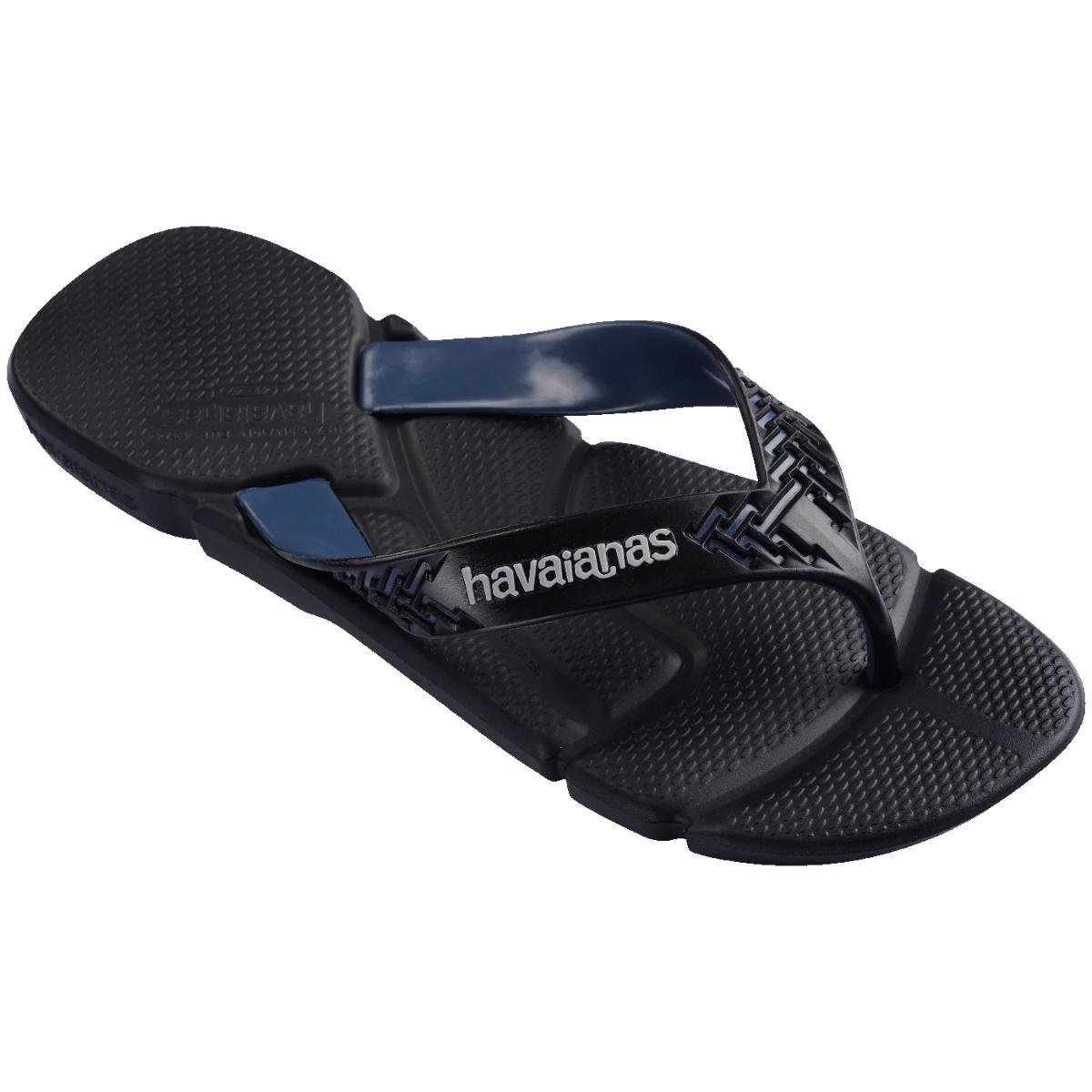 Chinelo Havaianas Power 2.0 Masculino - Preto e Marinho Preto/Azul Marinho 2