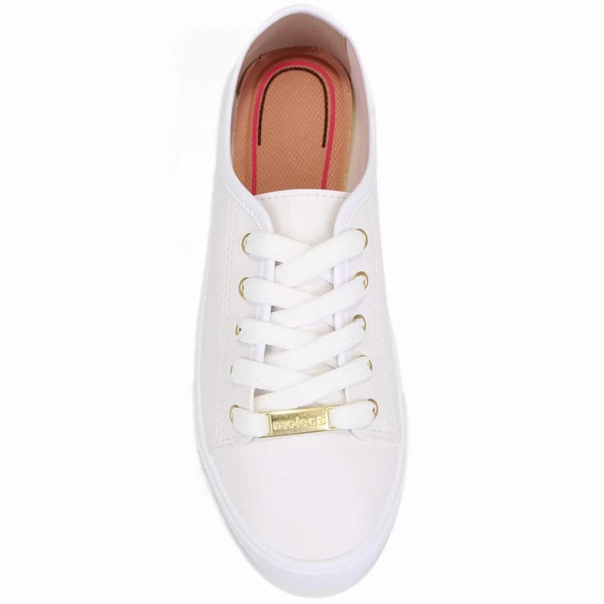 Tênis Moleca Básico Feminino - Branco Branco 3