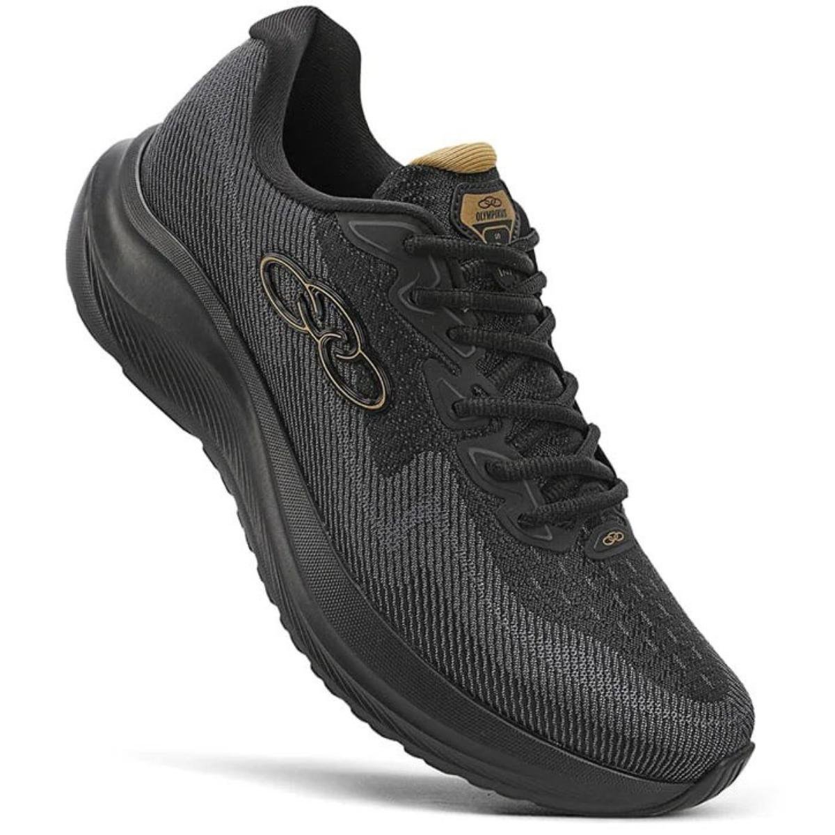 Tênis Olympikus Sagaz Masculino - Preto e Chumbo Preto 2