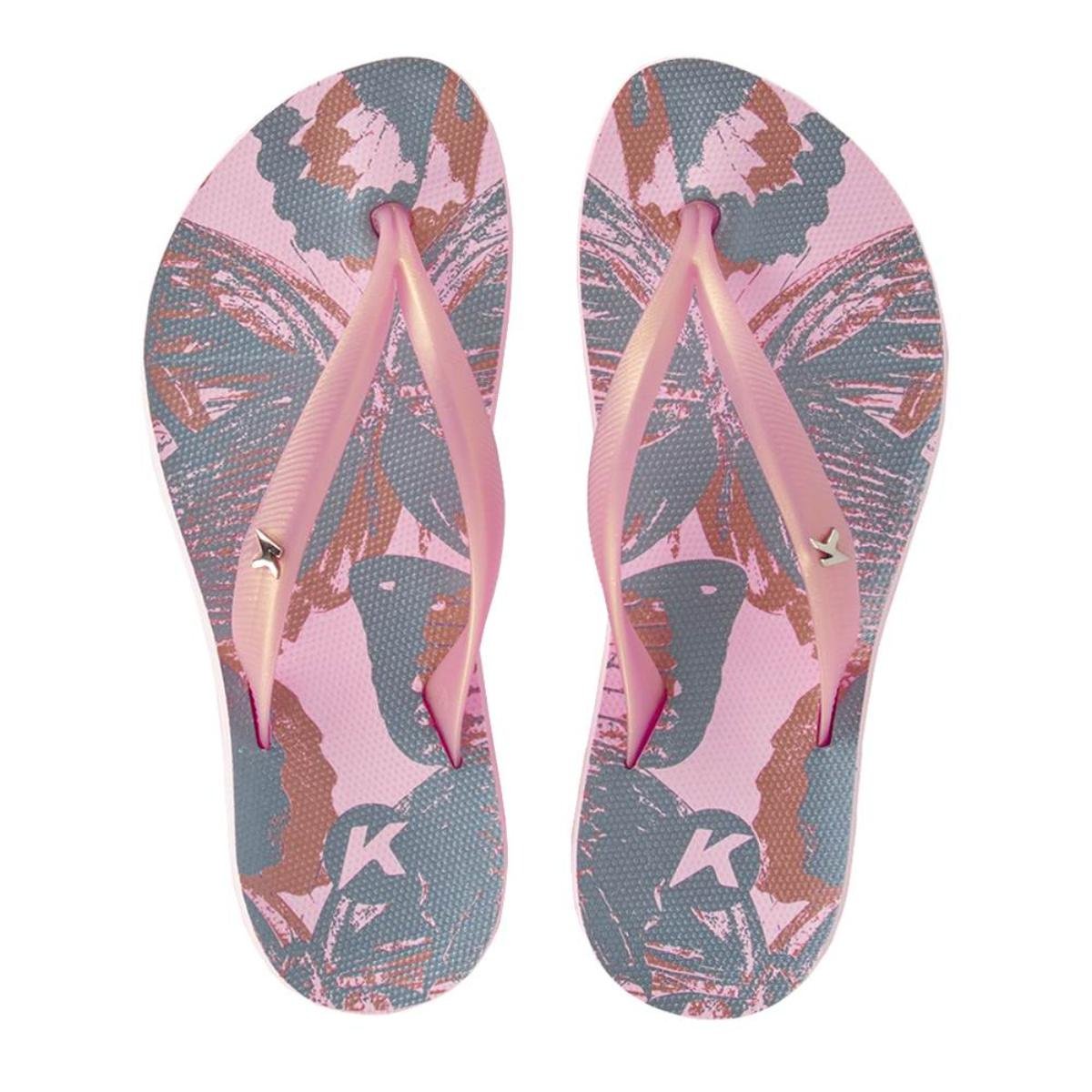 Chinelo Kenner Ibiza Borboletas Feminino - Rosa Rosa 2