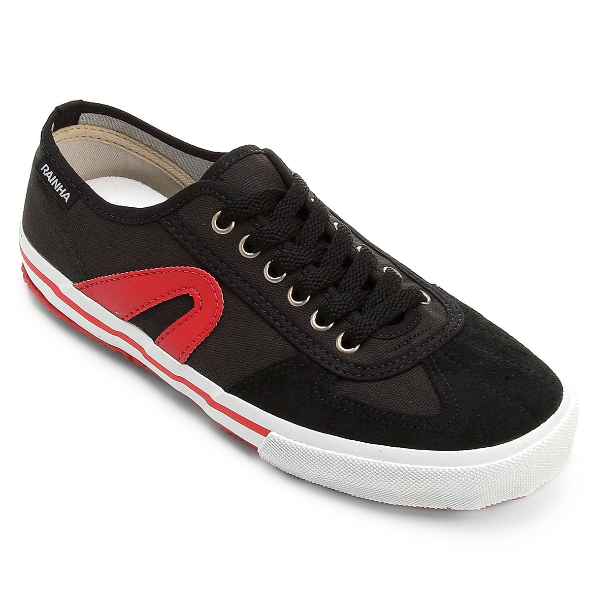 Tênis Rainha VL-2500 Masculino - Preto e Vermelho