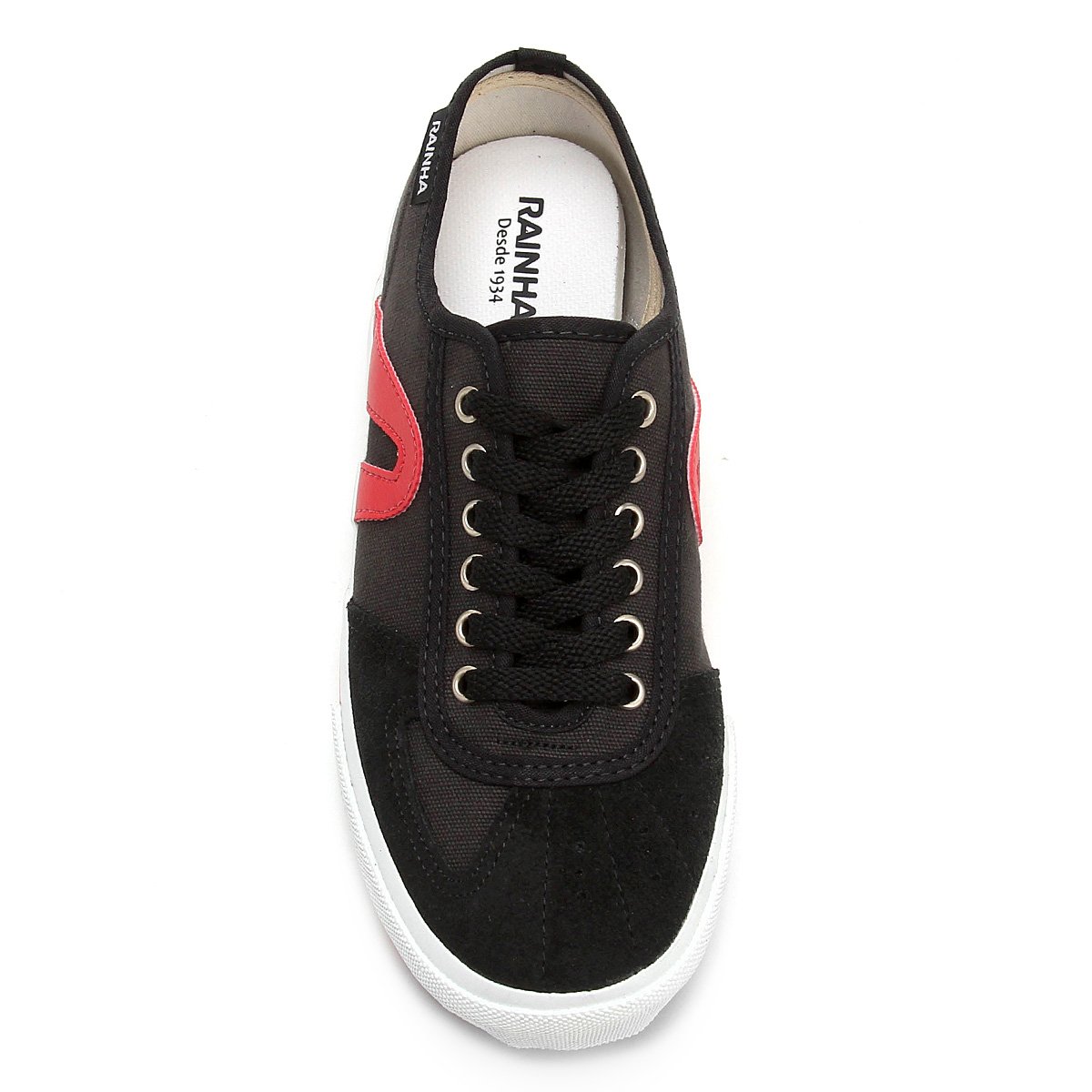 Tênis Rainha VL-2500 Masculino - Preto e Vermelho Preto/Vermelho 2