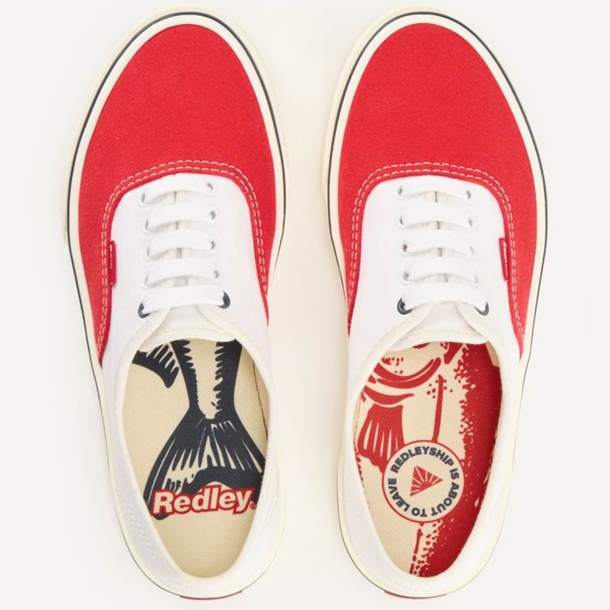 Tênis Redley Originals Duo V6 Unissex - Branco e Vermelho Branco/Vermelho 3