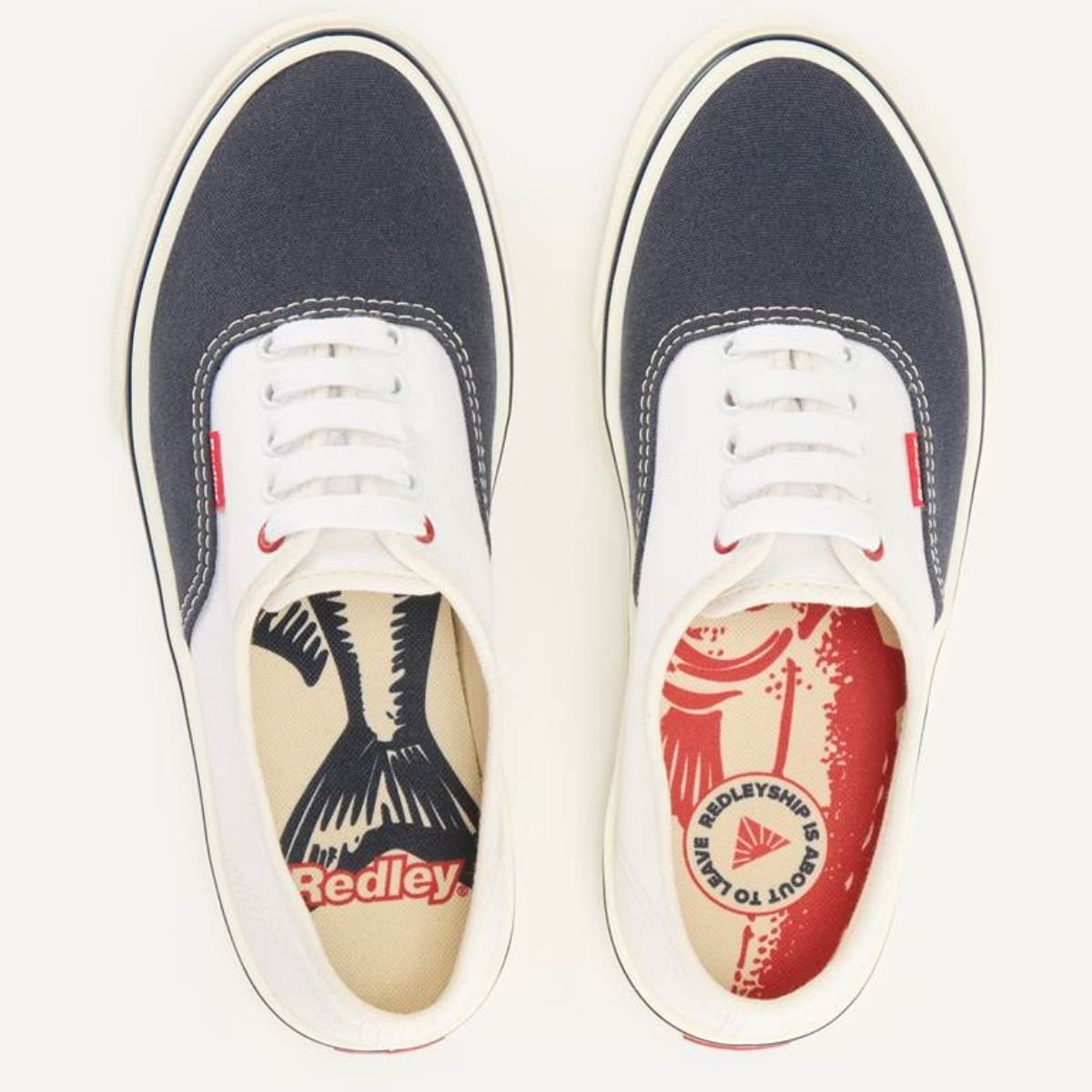 Tênis Redley Originals Duo V6 Unissex - Branco e Marinho Branco/Azul Marinho 3