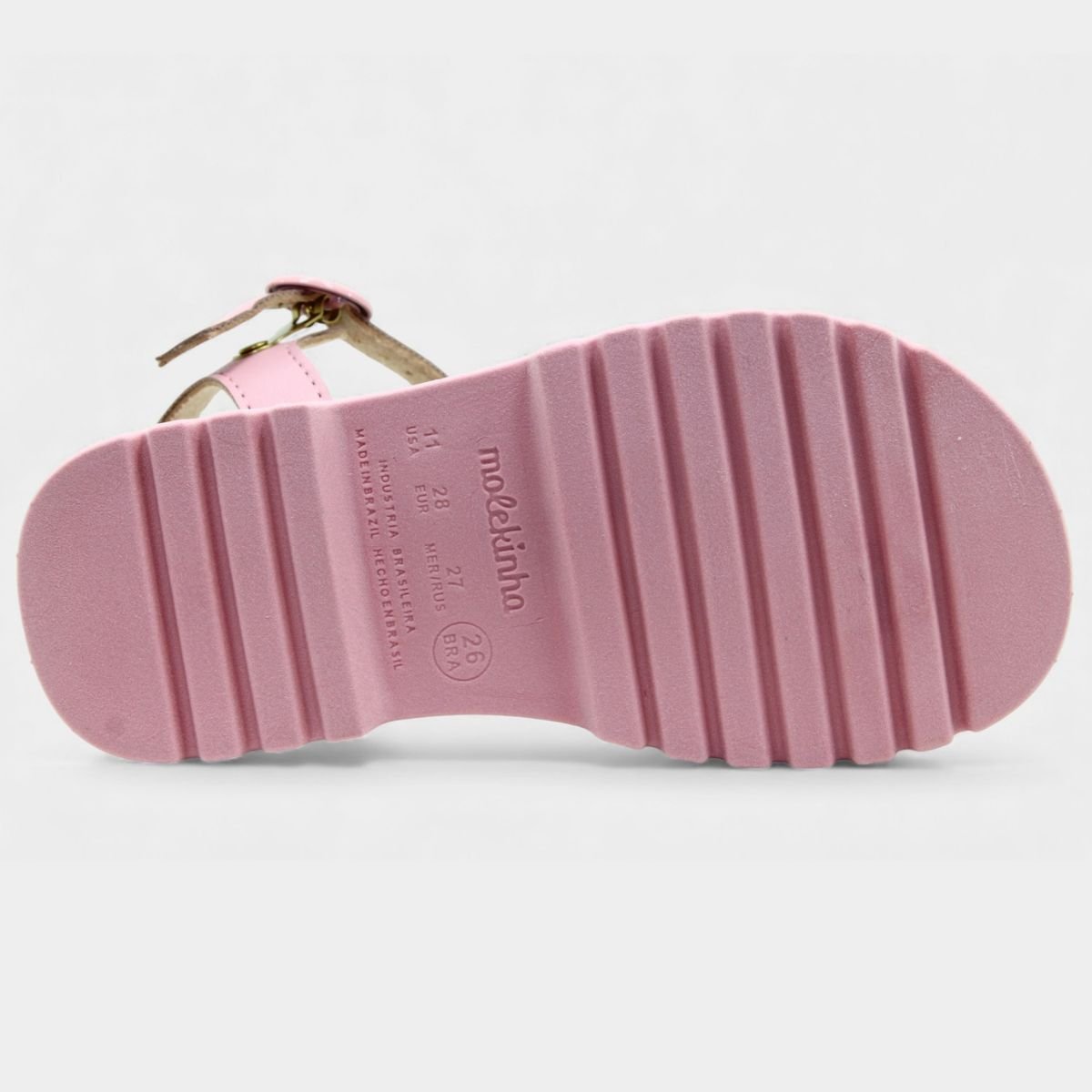 Papete Infantil Molekinha Tira Brilho Strass Menina - Rosa Claro Rosa 5