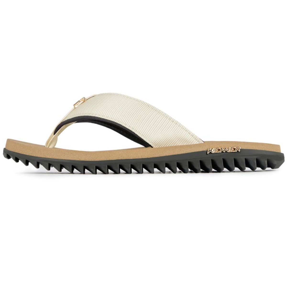 Sandália Kenner Kivah Masculina - Bege e Preto Bege/Preto 3