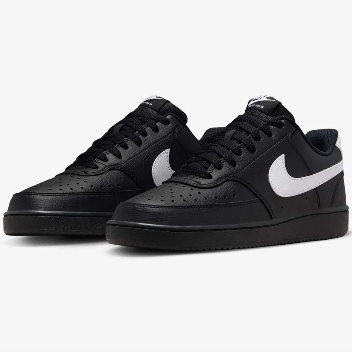 Tênis Nike Court Vision Low Masculino - Preto e Branco