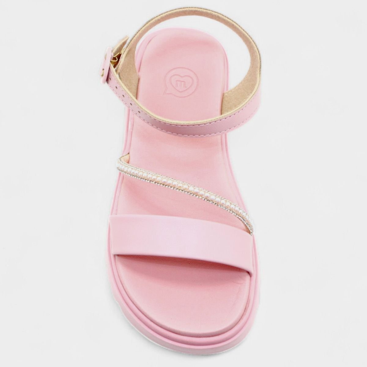 Papete Infantil Molekinha Tira Brilho Pérola Menina - Rosa Claro Rosa Claro 3