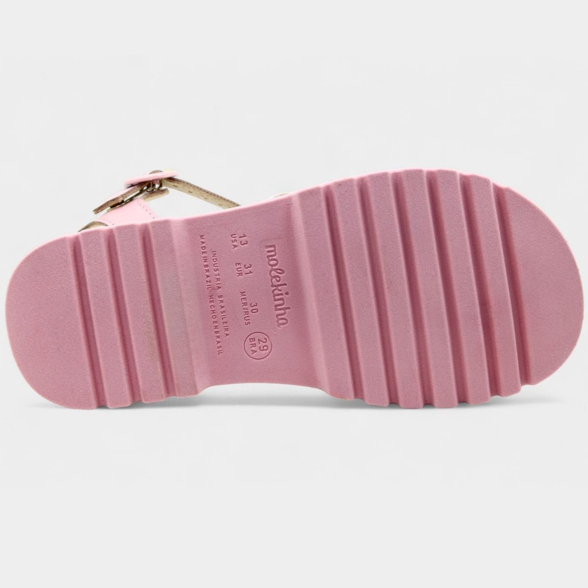 Papete Infantil Molekinha Tira Brilho Pérola Menina - Rosa Claro Rosa Claro 5