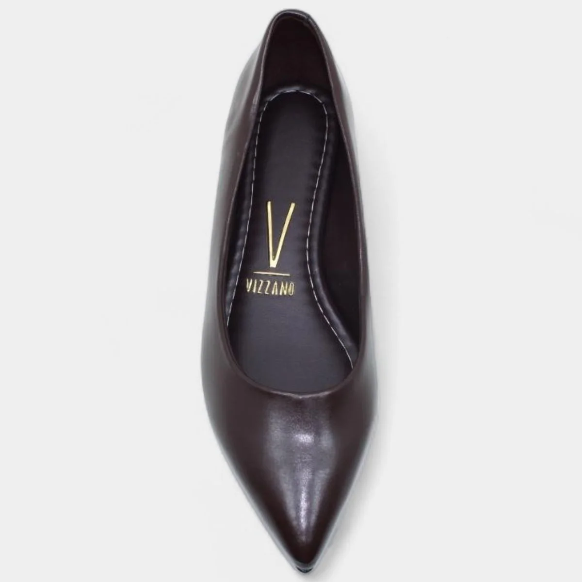 Sapatilha Vizzano Bico Fino Feminina - Marrom Escuro Marrom Escuro 3