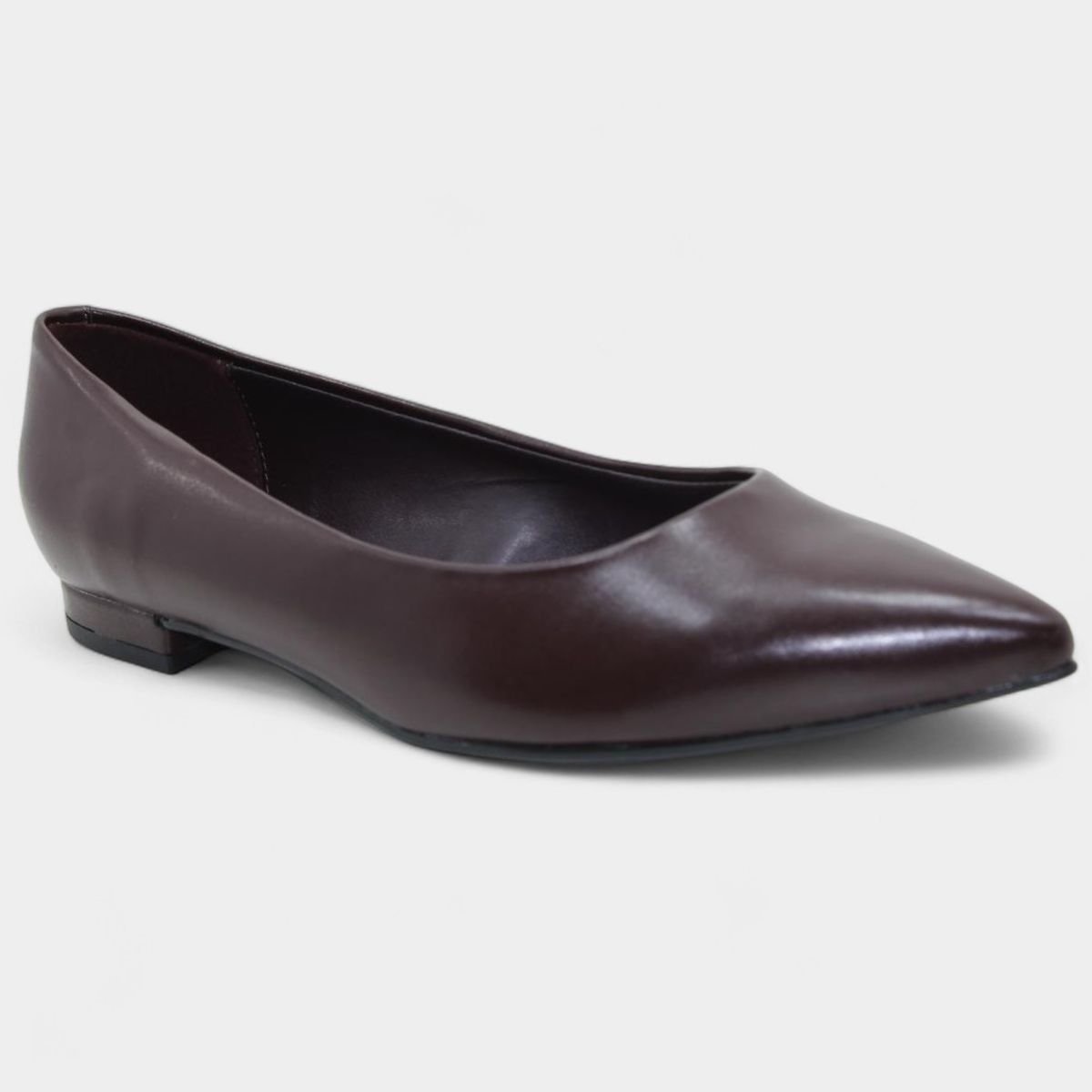 Sapatilha Vizzano Bico Fino Feminina - Marrom Escuro