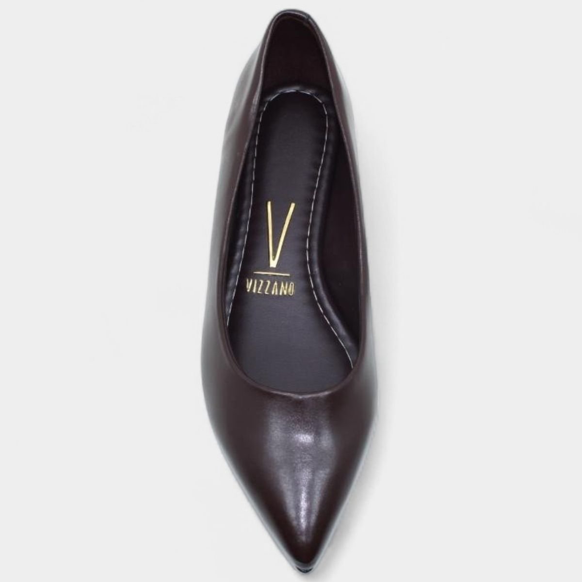 Sapatilha Vizzano Bico Fino Feminina - Marrom Escuro Marrom Escuro 3
