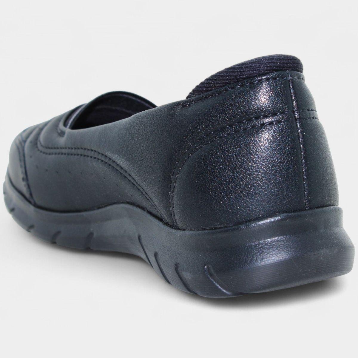 Slip On Kolosh Nobuck Plataforma Feminino - Preto Preto 4