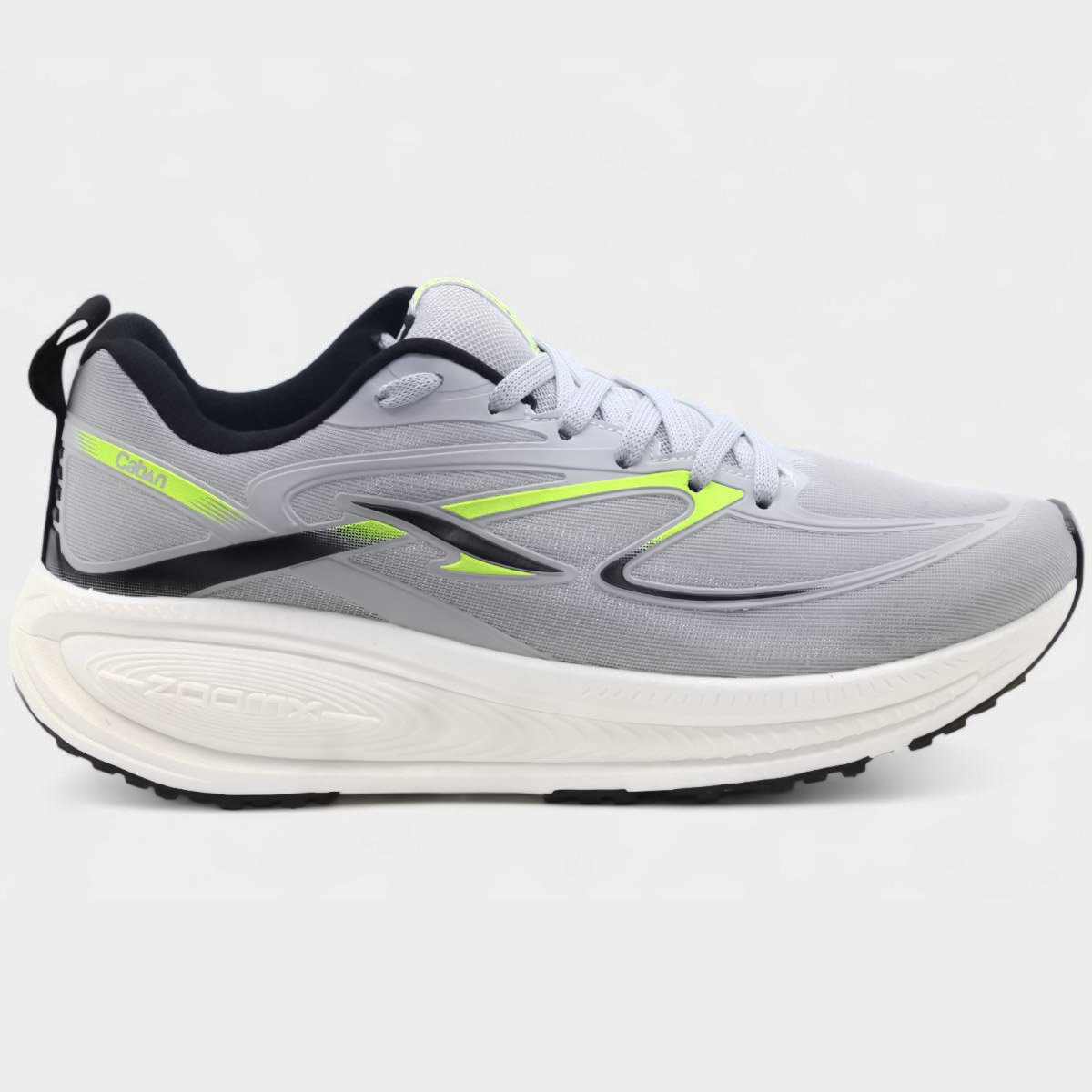 Tênis Caban Max Runner Masculino - Cinza e Verde Cinza 2