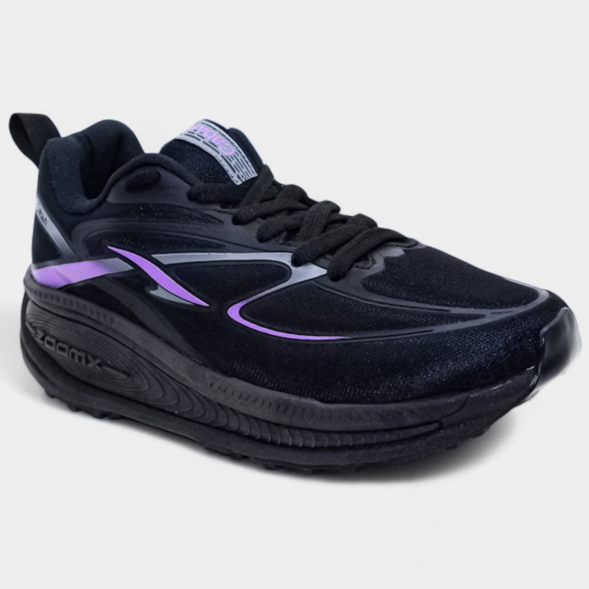 Tênis Caban Max Runner Feminino - Preto e Roxo