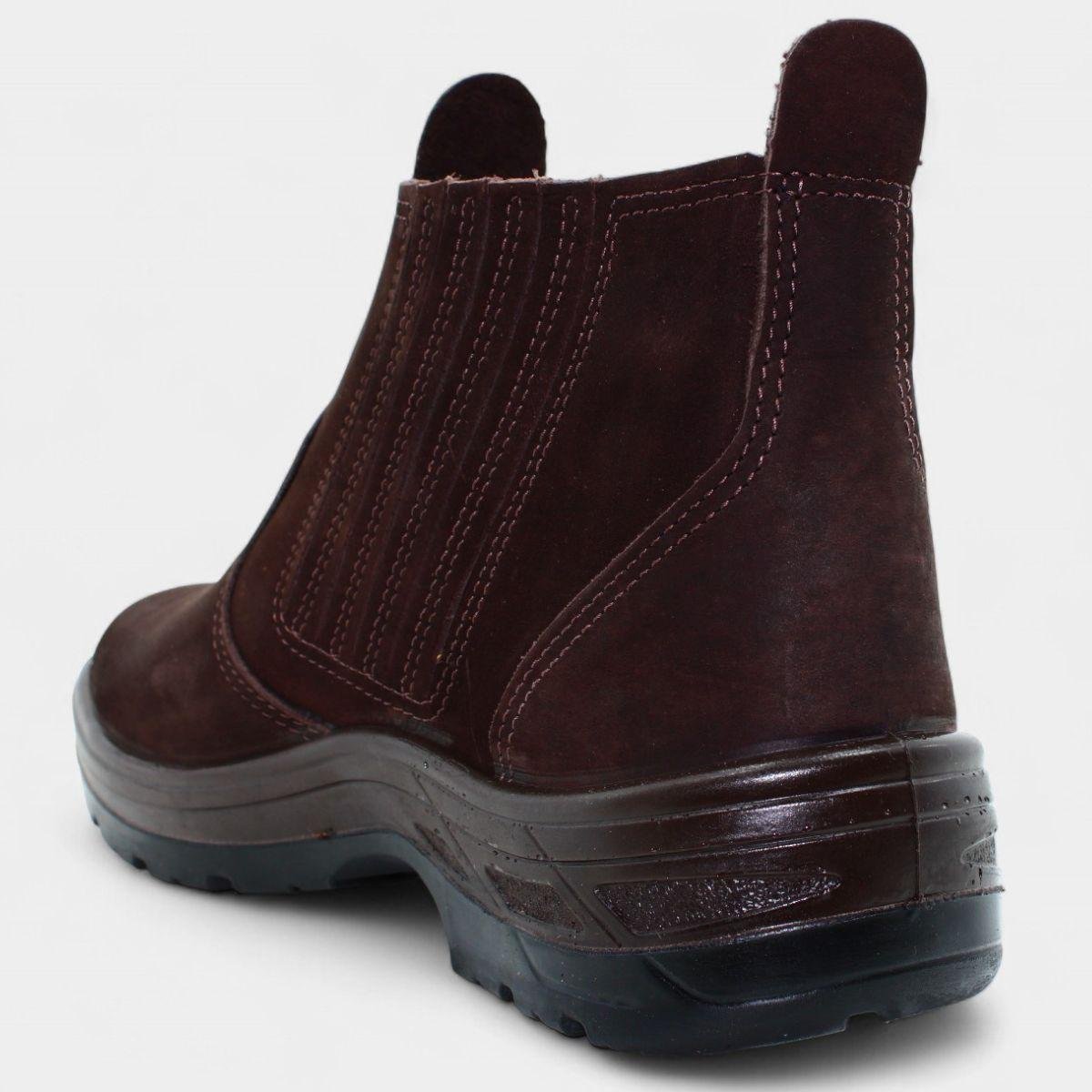 Botina Couro Flex 955 Masculina - Marrom Marrom 4