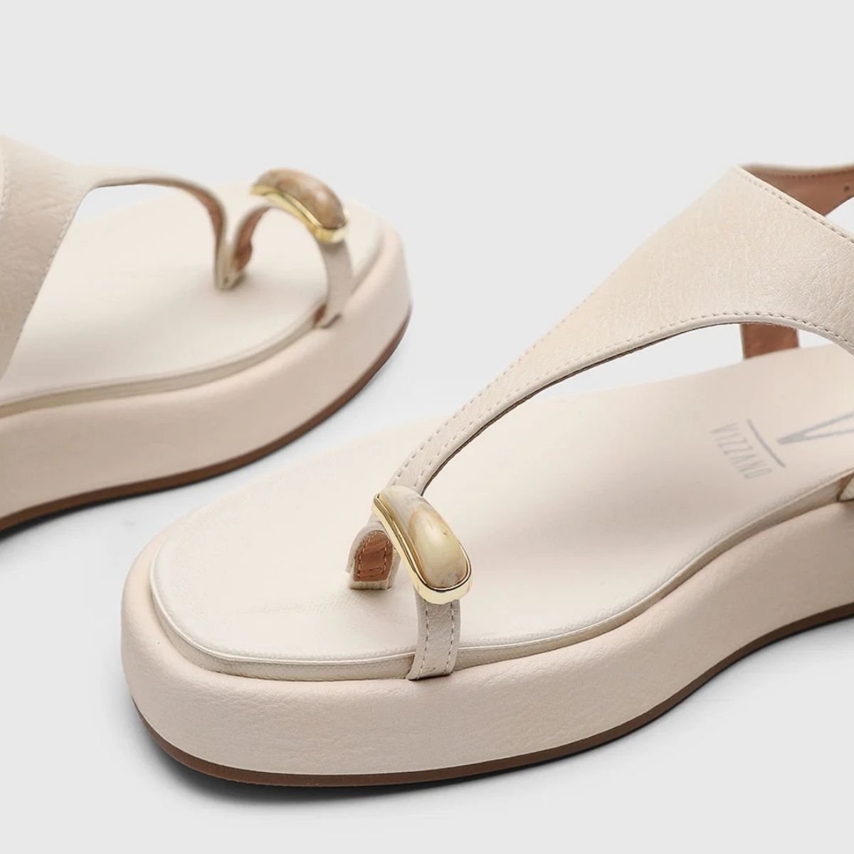 Papete Vizzano Flat Detalhe Feminino - Off White Off White 3