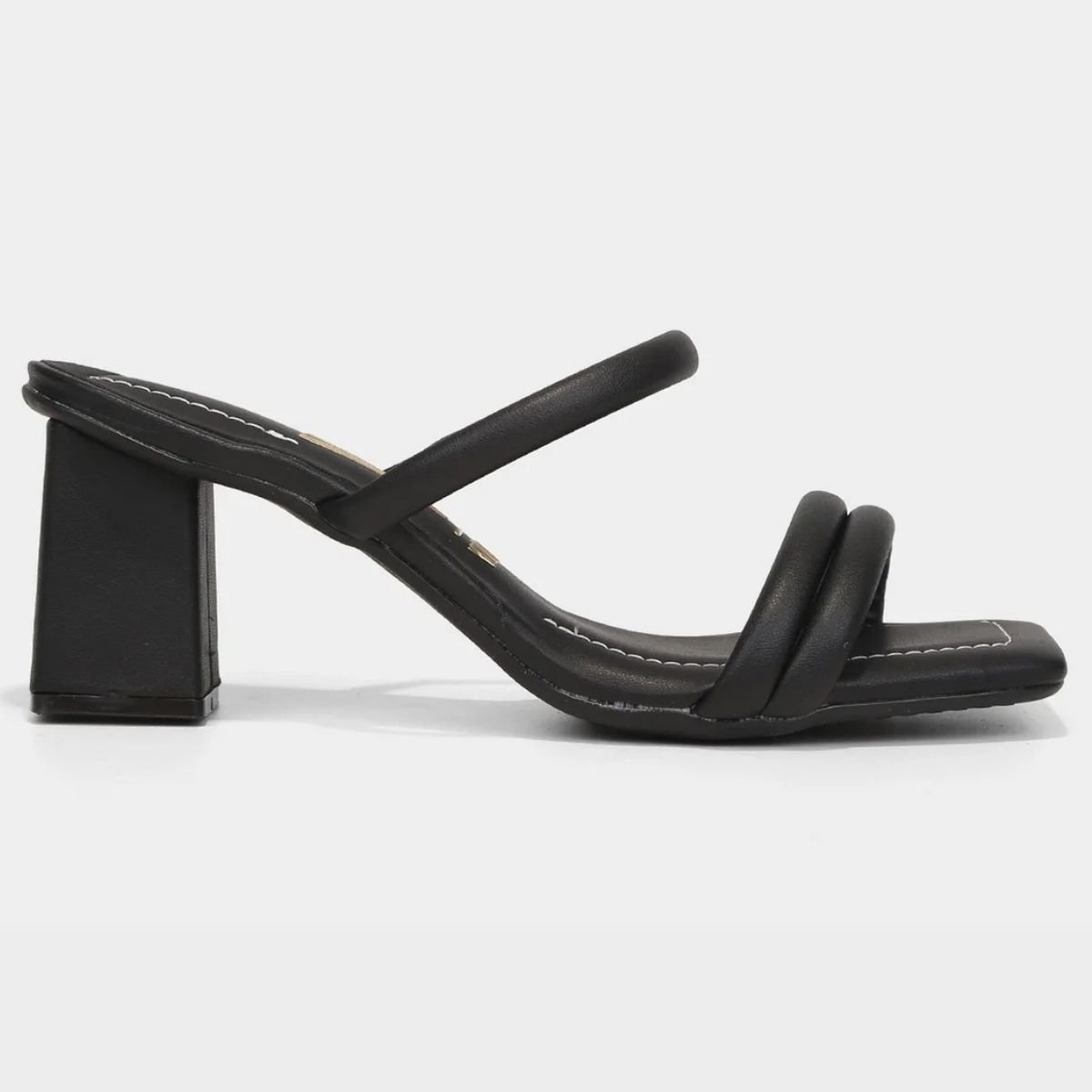 Tamanco Vizzano Salto Médio Feminino - Preto Preto 2