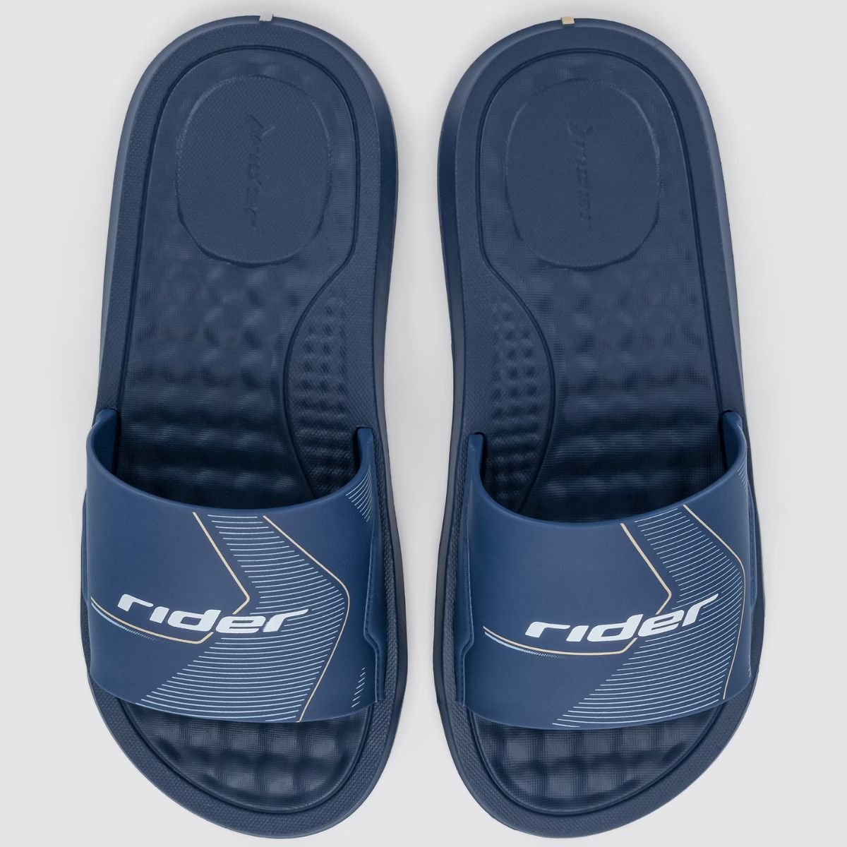 Chinelo Rider Slide Step Masculino - Azul e Branco Azul/Branco 3