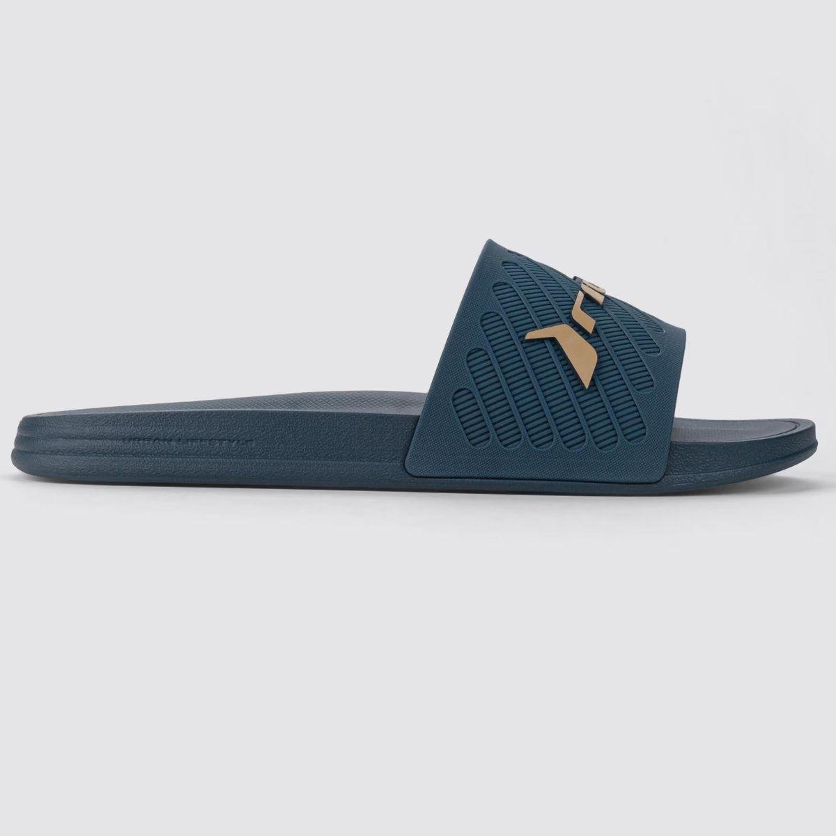 Chinelo Slide Rider Free II Masculino - Azul e Bege Azul/Bege 2