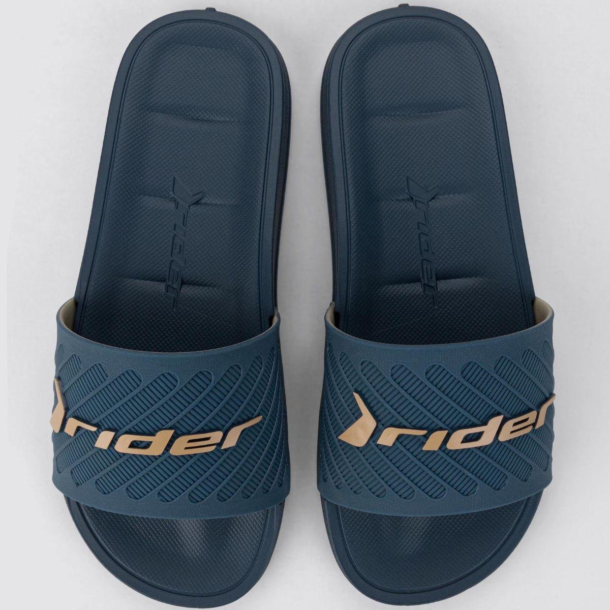 Chinelo Slide Rider Free II Masculino - Azul e Bege Azul/Bege 3