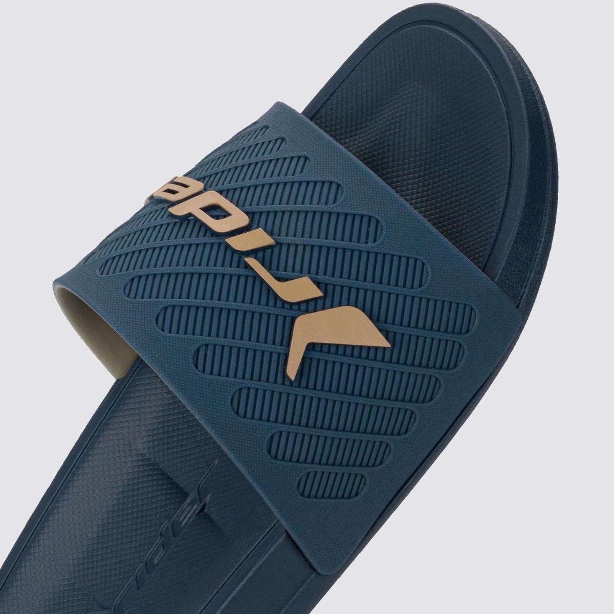 Chinelo Slide Rider Free II Masculino - Azul e Bege Azul/Bege 4