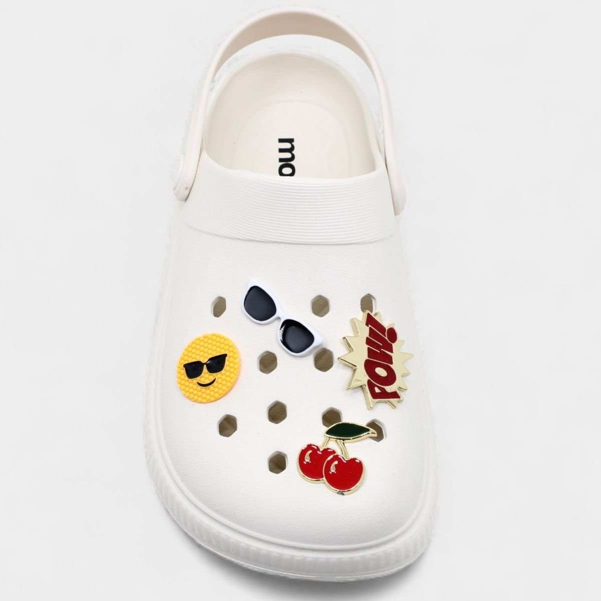 Babuche Moleca Bottons Feminino - Off White Off White 3