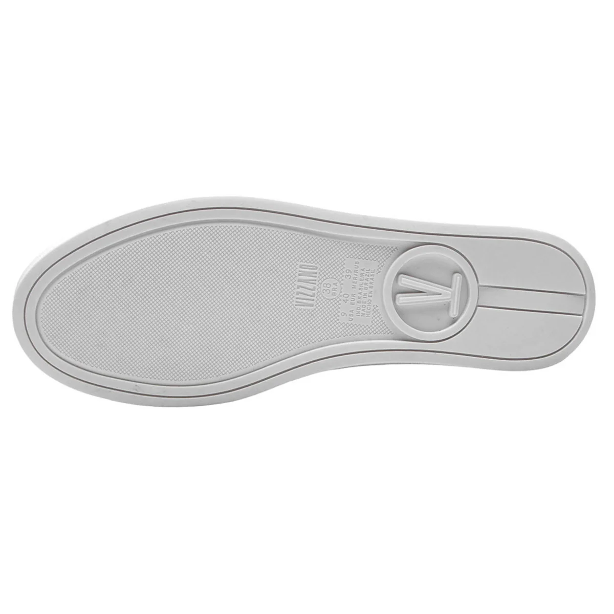 Tênis Vizzano Casual Cadarço Pelica - Branco Branco 5