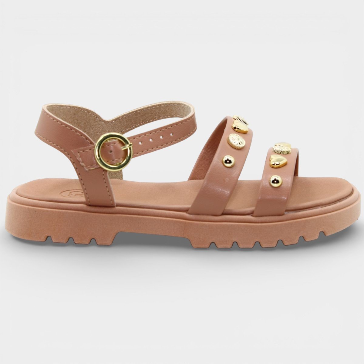 Papete Infantil Molekinha Apliques Menina - Nude Bege 2
