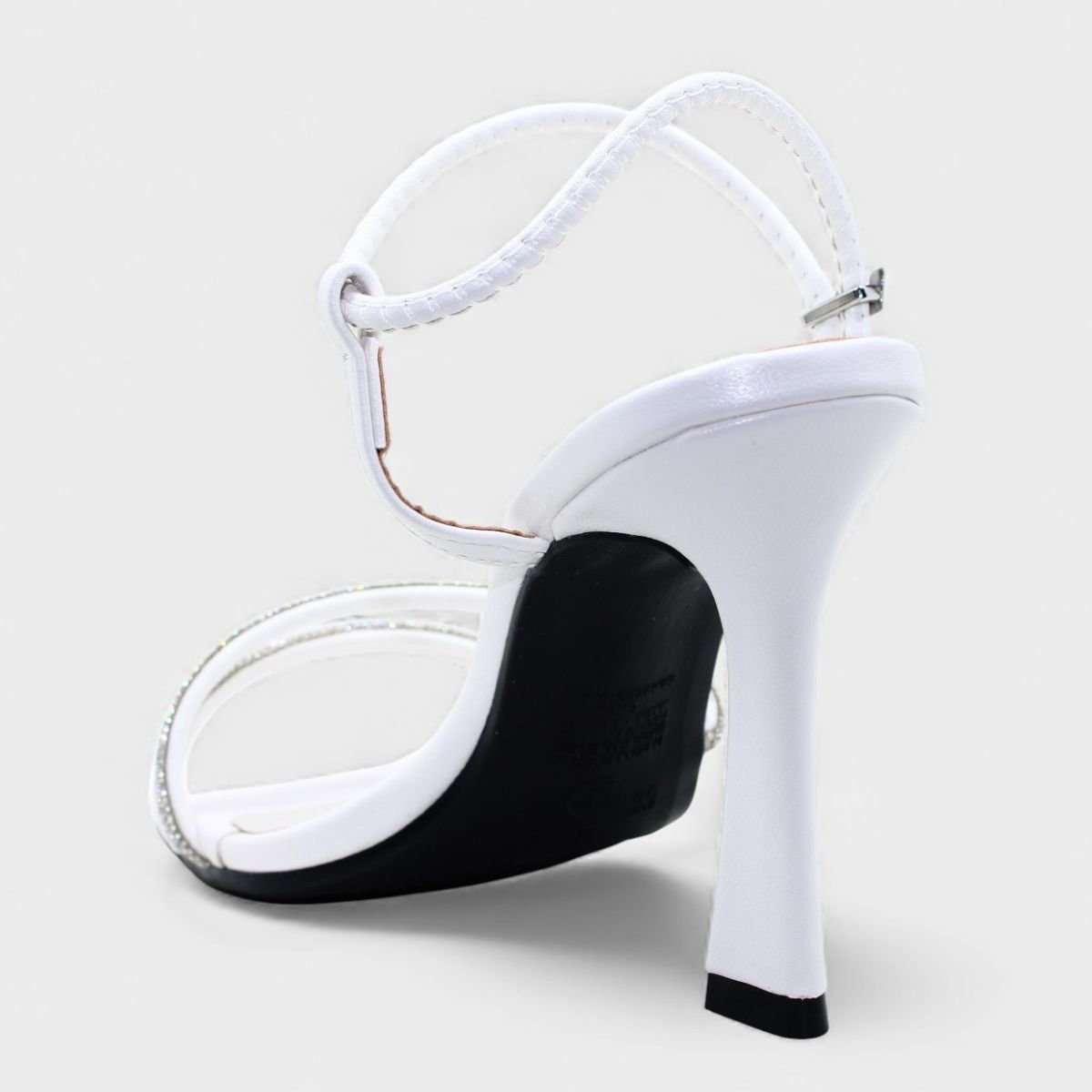 Sandália Via Marte Strass Aberta Feminina - Branco Branco 4