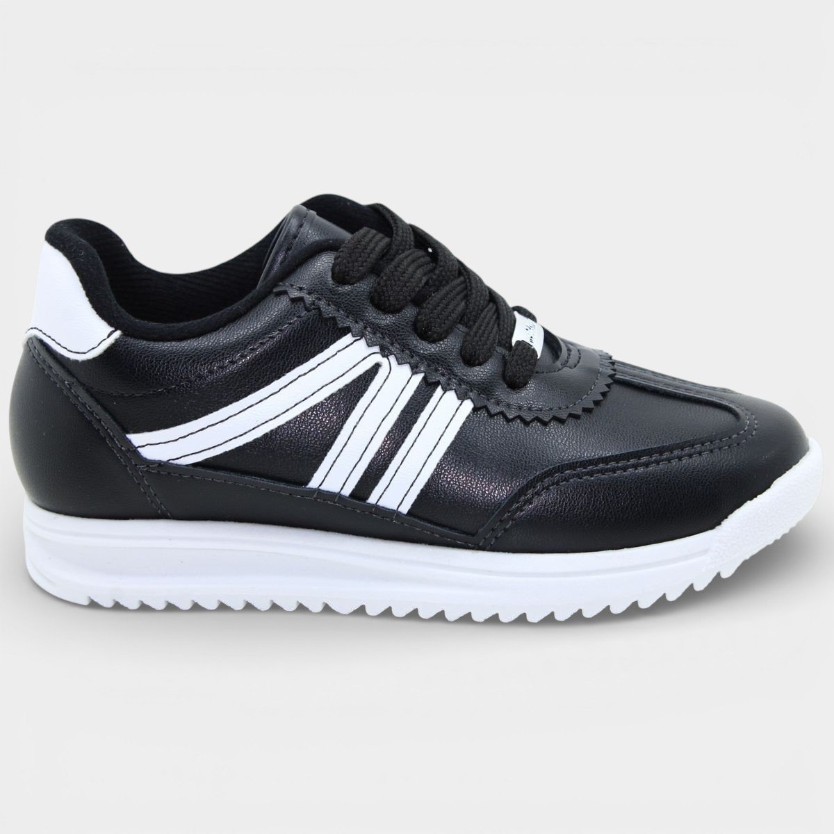 Tênis Molekinha Infantil Menina - Preto e Branco Preto 2