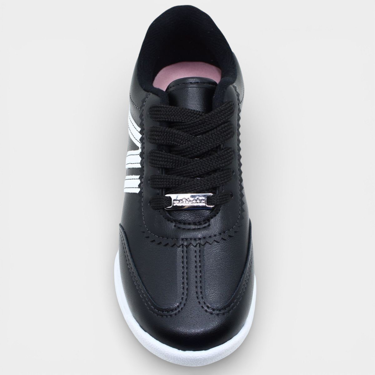 Tênis Molekinha Infantil Menina - Preto e Branco Preto 3